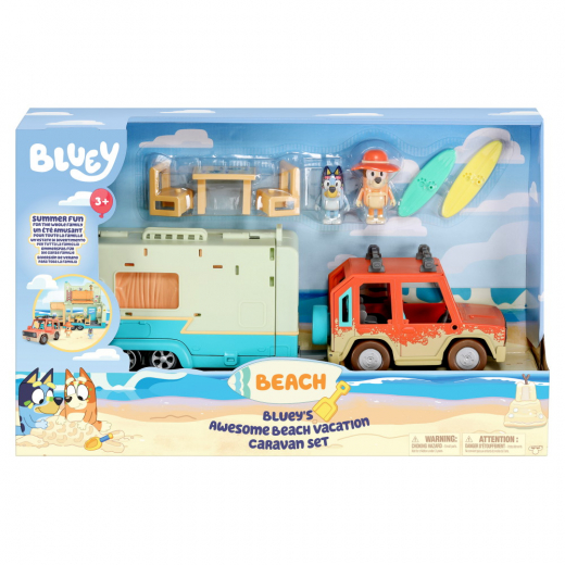 Bluey - Beach Vacation Set ryhmässä LELUT / Figuurit ja leikkisarjat / Bluey @ Spelexperten (90201)