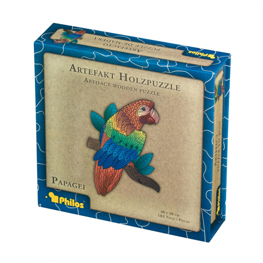 Artefakt Wooden Puzzle - Parrot 181 palaa ryhmässä PALAPELIT / Puinen palapeli @ Spelexperten (9022)