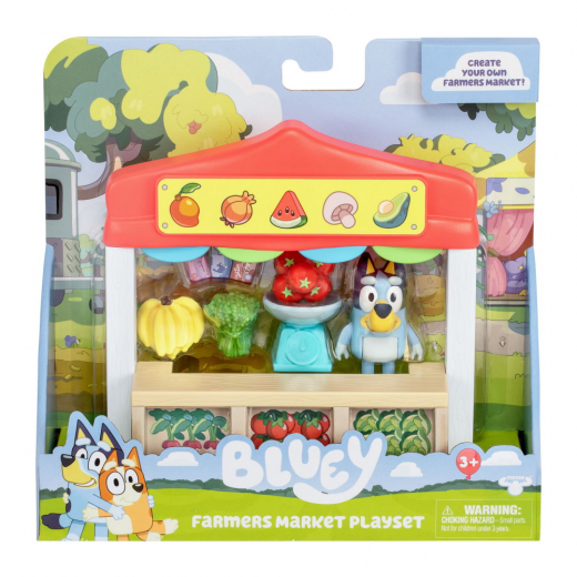 Blueys Farmers Market Playset ryhmässä LELUT / Figuurit ja leikkisarjat / Bluey @ Spelexperten (90244)