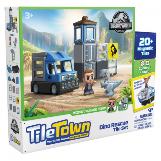 Tile Town Jurassic World Dino Pelastus ryhmässä LELUT / Figuurit ja leikkisarjat @ Spelexperten (90313)