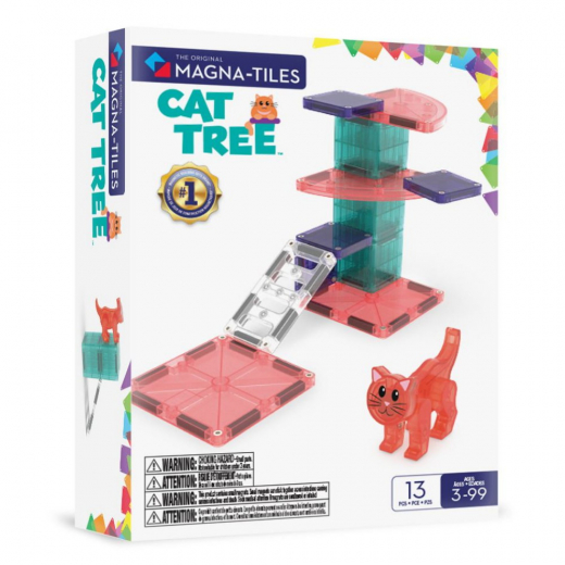 Magna-Tiles kissapuu 13 kpl ryhmässä LELUT / Rakennuspalikat / Magna-Tiles @ Spelexperten (90357)