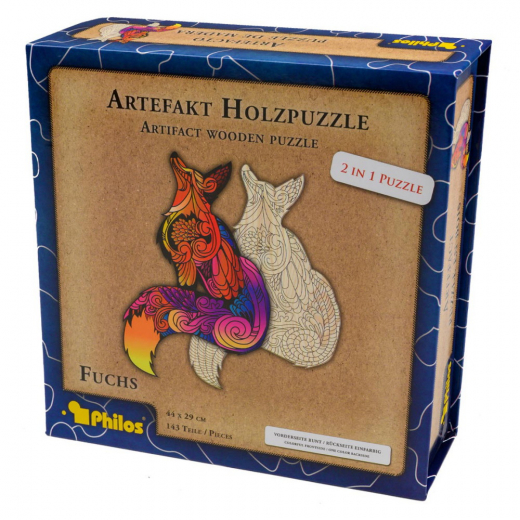 Artefakt Wooden Puzzle -  Fox 143 palaa ryhmässä PALAPELIT / Puinen palapeli @ Spelexperten (9083)