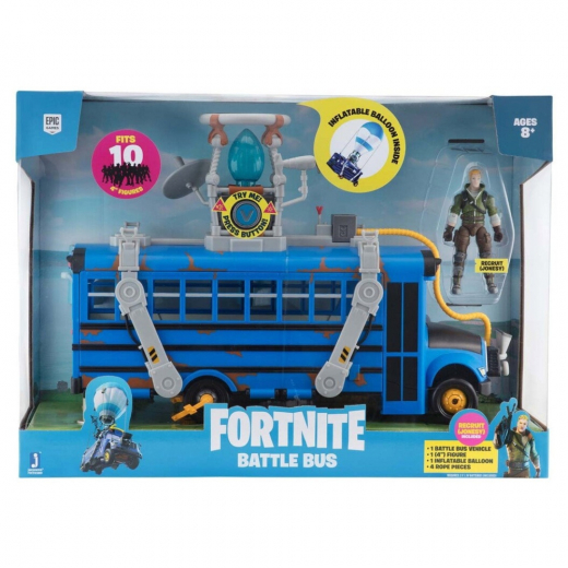 Fortnite Toiminta ajoneuvo Battle Bus ryhmässä LELUT / Figuurit ja leikkisarjat @ Spelexperten (922-0380)