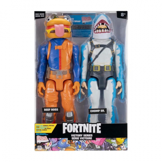 Fortnite Victory Series Duo Mode - Beef Boss & Chomp SR. - 30 cm ryhmässä LELUT / Figuurit ja leikkisarjat @ Spelexperten (922-1665-FNT1666)