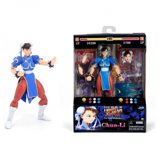 Street Fighter II Chun Li Toimintahahmo  ryhmässä LELUT / Figuurit ja leikkisarjat @ Spelexperten (9334216314R00)