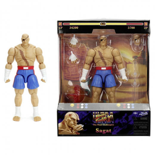 Street Fighter II Sagat Figuuri  ryhmässä LELUT / Figuurit ja leikkisarjat @ Spelexperten (9335171314R00)