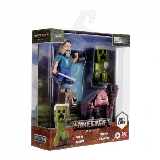 Minecraft Movie Die-Cast Metalfigs 4-Pack ryhmässä LELUT / Figuurit ja leikkisarjat @ Spelexperten (9336692314R00)
