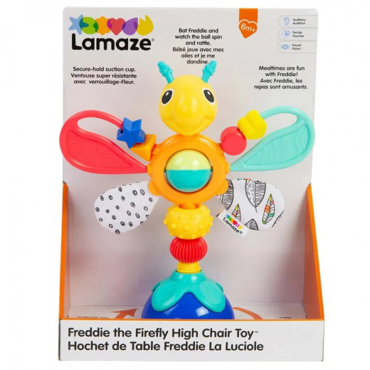 Lamaze - Freddie The Firefly Highchair Toy ryhmässä LELUT / Lasten & vauvojen / Lasten ja vauvojen lelut @ Spelexperten (941-272431)