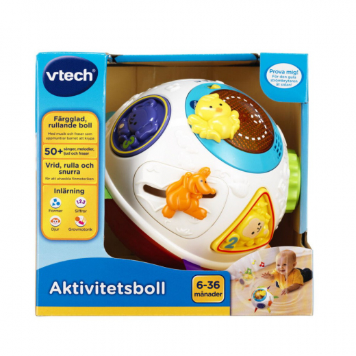 Vtech Baby Activity Ball ryhmässä LELUT / Lasten & vauvojen @ Spelexperten (950-151521)