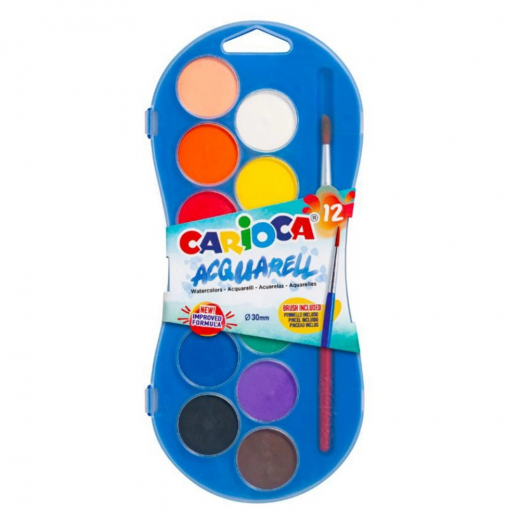 Carioca Acquarell 12 st ryhmässä LELUT / Luo & maalaa / Kirjoita ja piirrä @ Spelexperten (950025)