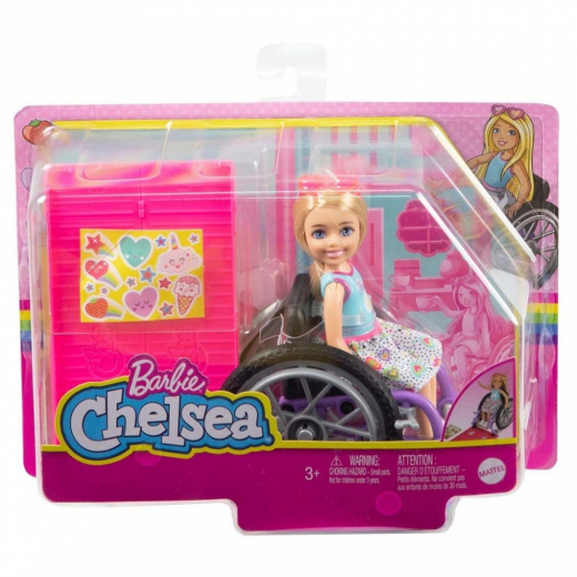 Barbie Chelsea with Wheelchair ryhmässä LELUT / Barbie @ Spelexperten (960-0161)