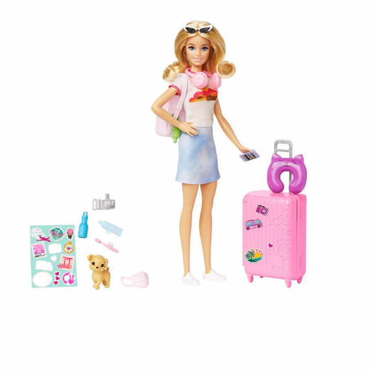 Barbie Travel Malibu Playset ryhmässä LELUT / Barbie @ Spelexperten (960-0933)