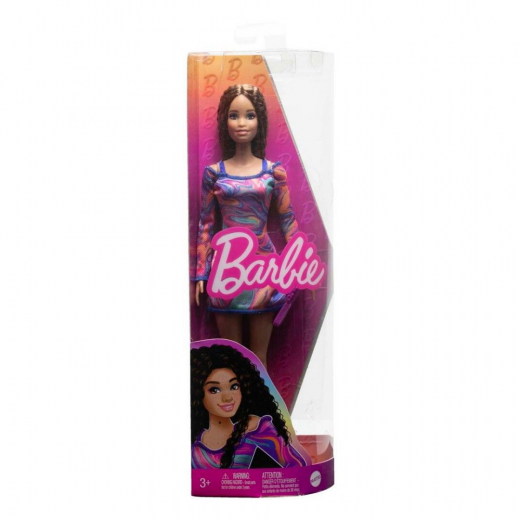 Barbie Fashionista Doll Rainbow Marble Swirl ryhmässä LELUT / Barbie @ Spelexperten (960-2321)