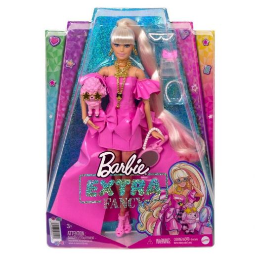 Barbie Extra Fancy Doll Pink Plastic ryhmässä LELUT / Barbie @ Spelexperten (960-2351)