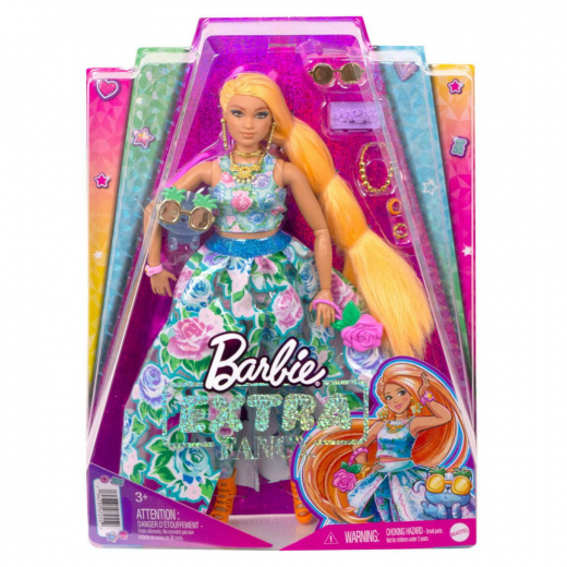 Barbie Extra Fancy Doll Floral ryhmässä LELUT / Barbie @ Spelexperten (960-2352)