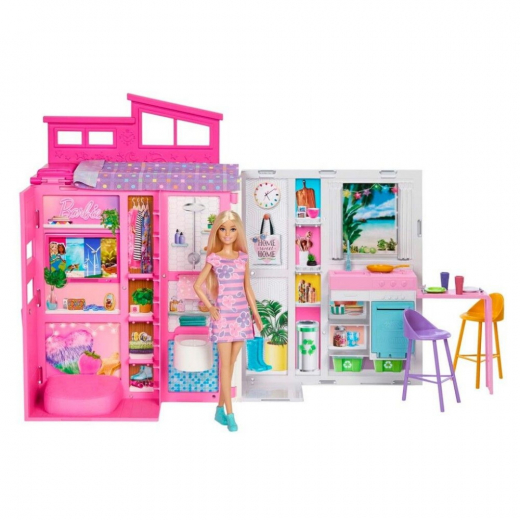 Barbie Getaway House Doll and Playset ryhmässä LELUT / Barbie @ Spelexperten (960-2403)