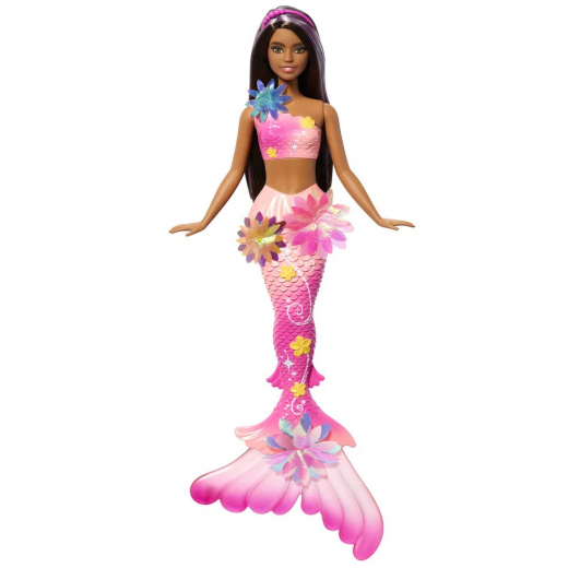 Barbie Flower Magic Mermaid Pink ryhmässä LELUT / Barbie @ Spelexperten (960-2551)