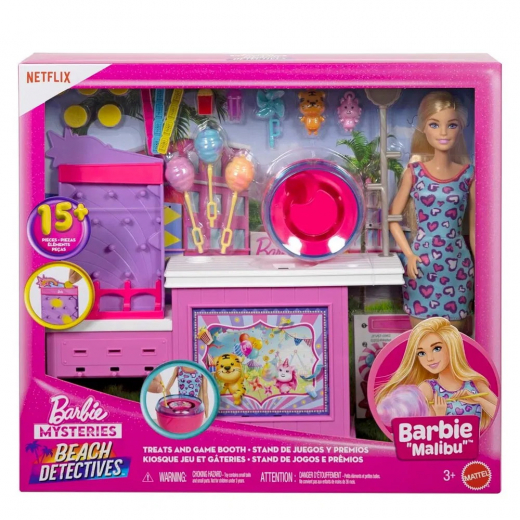 Barbie Mysteries Cotton Candy & Games Playset ryhmässä LELUT / Barbie @ Spelexperten (960-2576)