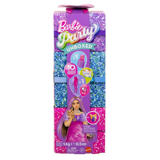 Barbie Glam Party Unboxed Pink Curvy Doll ryhmässä LELUT / Barbie / Barbie Reveal @ Spelexperten (960-2581)