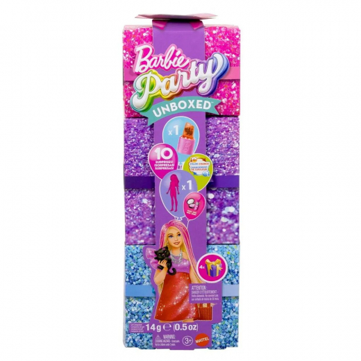 Barbie - Party Unboxed Red Sparkle ryhmässä LELUT / Barbie @ Spelexperten (960-2582)