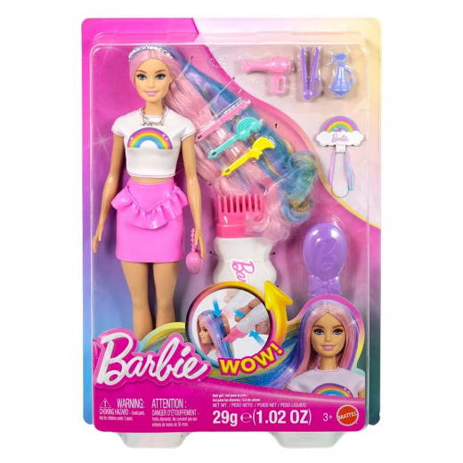 Barbie Rainbow Sparkle Hair Play Doll ryhmässä LELUT / Barbie @ Spelexperten (960-2618)