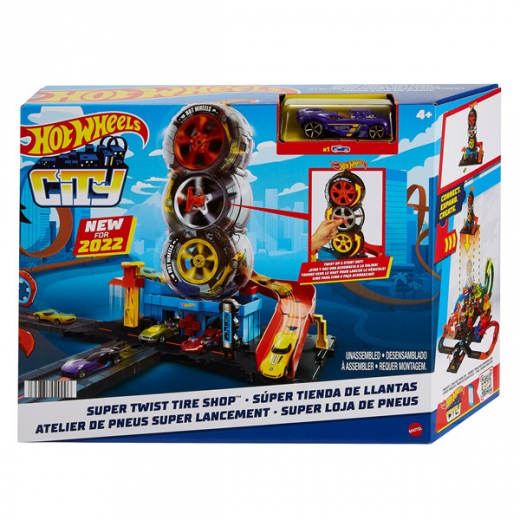 Hot Wheels City - Super Twist Tire Shop ryhmässä  @ Spelexperten (965-0204)
