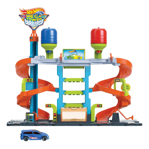 Hot Wheels City Mega Tower Car Wash ryhmässä  @ Spelexperten (965-0213)