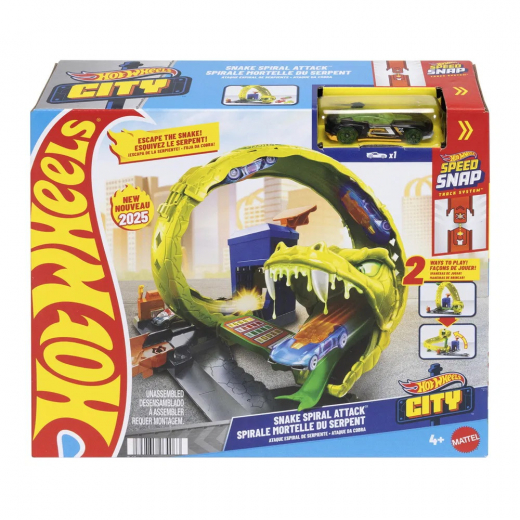 Hot Wheels City Snake Spiral Attack ryhmässä LELUT / Leluajoneuvot / Hot Wheels @ Spelexperten (965-2550)