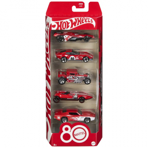 Hot Wheels Mattel 80th 5 Pack ryhmässä LELUT / Leluajoneuvot / Hot Wheels @ Spelexperten (965-2561)
