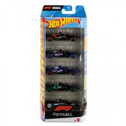 Hot Wheels F-1 Racing 5-Pack ryhmässä LELUT / Leluajoneuvot / Hot Wheels @ Spelexperten (965-2562)