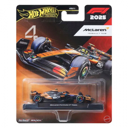 Hot Wheels F1 Racing Premium Lando Norris  ryhmässä LELUT / Leluajoneuvot / Hot Wheels @ Spelexperten (965-2612)