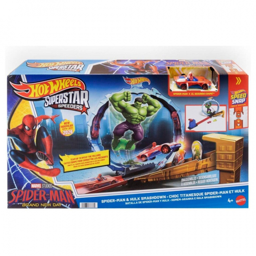 Hot Wheels Superstar Speeders Blue Oasis Track ryhmässä LELUT / Leluajoneuvot / Hot Wheels @ Spelexperten (965-2664)