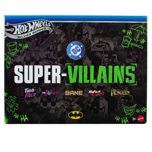 Hot Wheels DC Batman Super-Villains 5 kpl ryhmässä LELUT / Leluajoneuvot / Hot Wheels @ Spelexperten (965-2669)