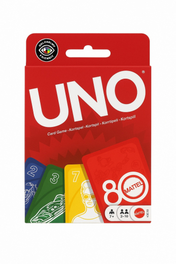 UNO Mattel 80th Ruby Red ryhmässä SEURAPELIT / Korttipelit @ Spelexperten (967-2553)