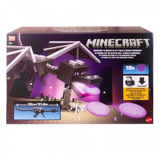Minecraft Dragon's Breath Attack Ender Dragon 55 cm ryhmässä LELUT / Figuurit ja leikkisarjat @ Spelexperten (968-2650)