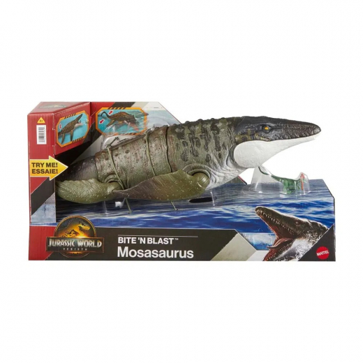 Jurassic World Bite & Blast Mosasaurus ryhmässä LELUT / Figuurit ja leikkisarjat / Jurassic World @ Spelexperten (969-2550)