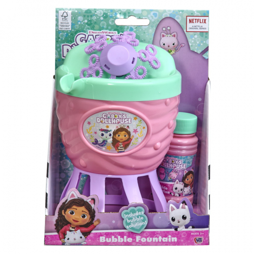 Gabby's Dollhouse Bubble Fountain ryhmässä LELUT / Ulkoleikit / Saippuakuplia @ Spelexperten (97024010)