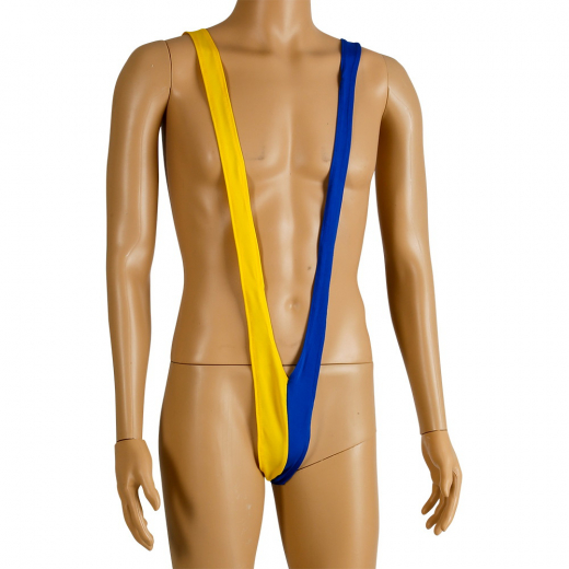 Mankini Blue and Yellow ryhmässä LELUT / Naamiaiset @ Spelexperten (97153)