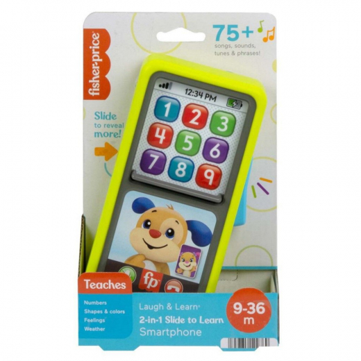 Fisher Price Slide to Learn Smartphone ryhmässä LELUT / Lasten & vauvojen @ Spelexperten (972-1654)