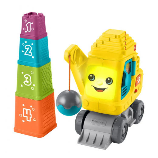 Fisher-Price Laskenta- ja pinoamisnosturi ryhmässä LELUT / Lasten & vauvojen / Lasten ja vauvojen lelut @ Spelexperten (972-2502)