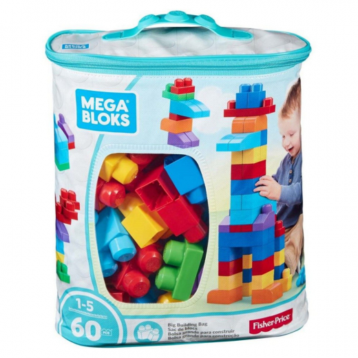 MEGA Bloks First Builders Big Building Bag Blue ryhmässä LELUT / Rakennuspalikat @ Spelexperten (973-1112)