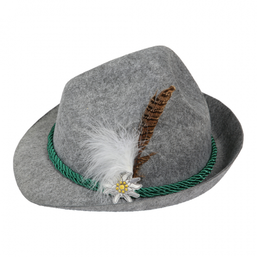 Oktoberfest Deluxe Hat - Grey ryhmässä LELUT / Naamiaiset / Oktoberfest @ Spelexperten (97313)