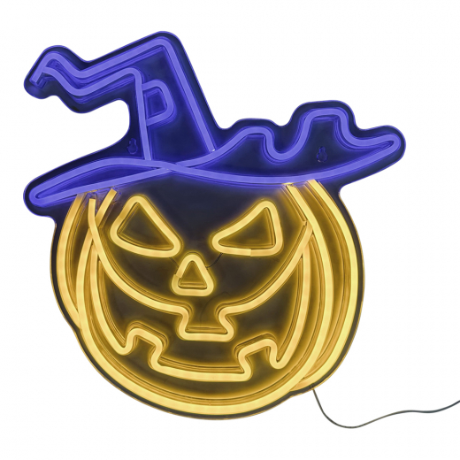 LED Neon Sign - Pumpkin ryhmässä LELUT / Naamiaiset / Halloween / Naamiais Halloween @ Spelexperten (97357)