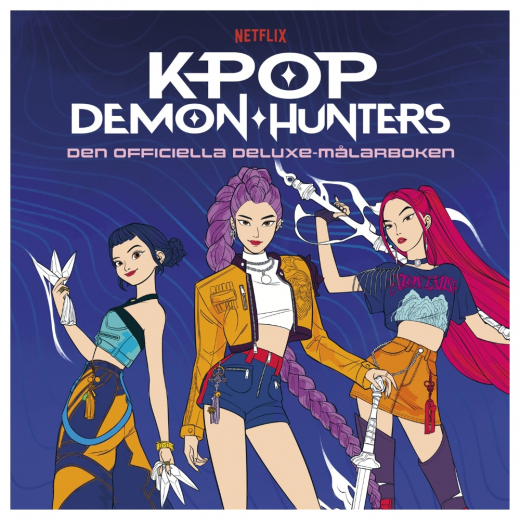 KPop Demon Hunters Värityskirja Deluxe ryhmässä UUTUUDET @ Spelexperten (9789155275105)