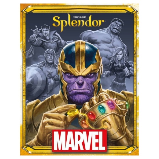 Splendor: Marvel ryhmässä SEURAPELIT / Strategiapelit @ Spelexperten (AMSSCSPLMA01EN)