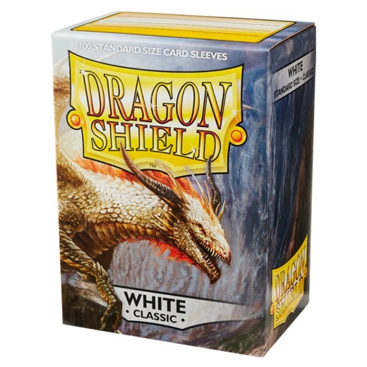 Sleeves Dragon Shield - Classic 63 x 88 mm White ryhmässä SEURAPELIT / Tarvikkeet / Sleeves @ Spelexperten (AT10005)