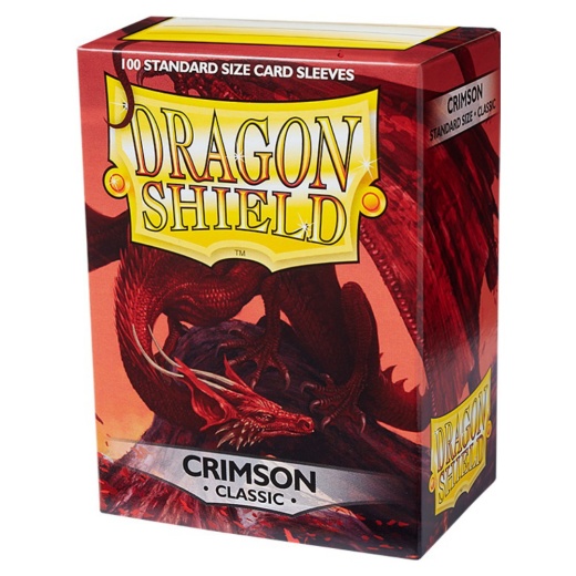 Sleeves Dragon Shield - Classic 63 x 88 mm Crimson ryhmässä SEURAPELIT / Tarvikkeet / Sleeves @ Spelexperten (AT10021)