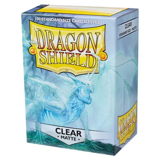 Sleeves Dragon Shield - Matte 63 x 88 mm Clear ryhmässä SEURAPELIT / Tarvikkeet / Sleeves @ Spelexperten (AT11001)