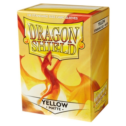 Sleeves Dragon Shield - Matte 63 x 88 mm Yellow ryhmässä SEURAPELIT / Tarvikkeet / Sleeves @ Spelexperten (AT11014)
