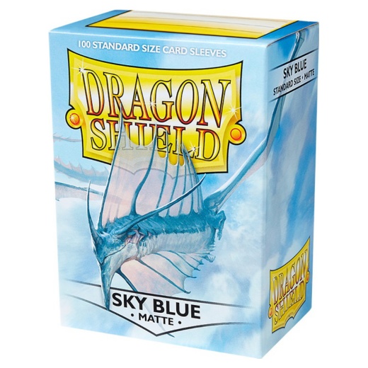 Sleeves Dragon Shield - Matte 63 x 88 mm Sky Blue ryhmässä  @ Spelexperten (AT11019)